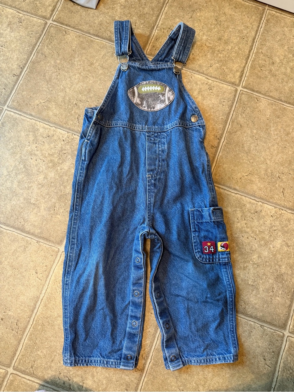 Circo Light Blue Denim Overalls for Toddlers